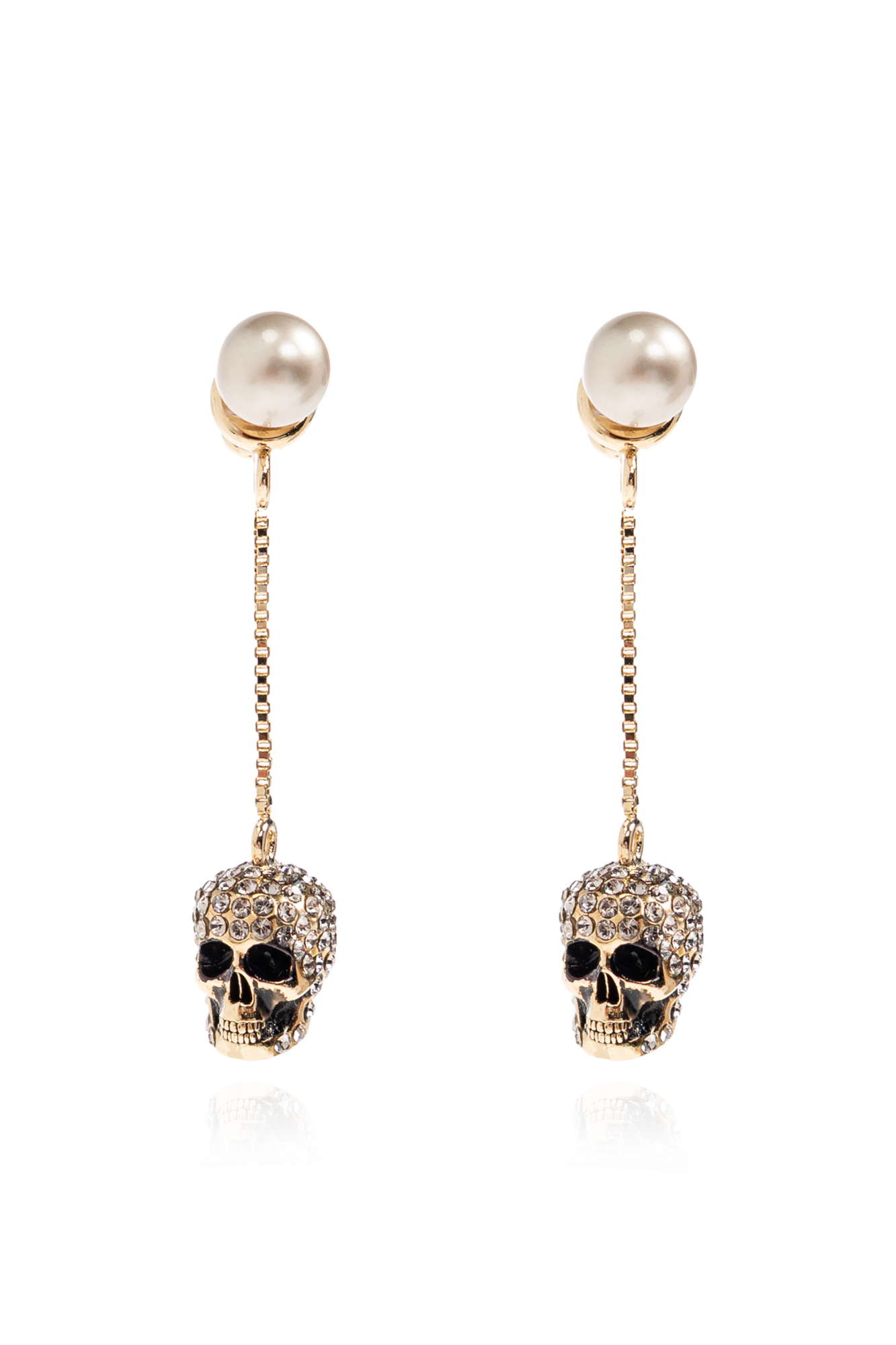 Alexander McQueen Earrings with a distinctive skull motif